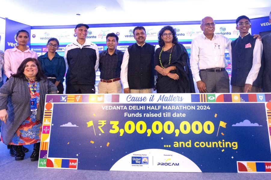 78 NGOs, 12 corporates and others raise Rs 3 cr for charity at 19th edition of Vedanta Delhi Half Marathon